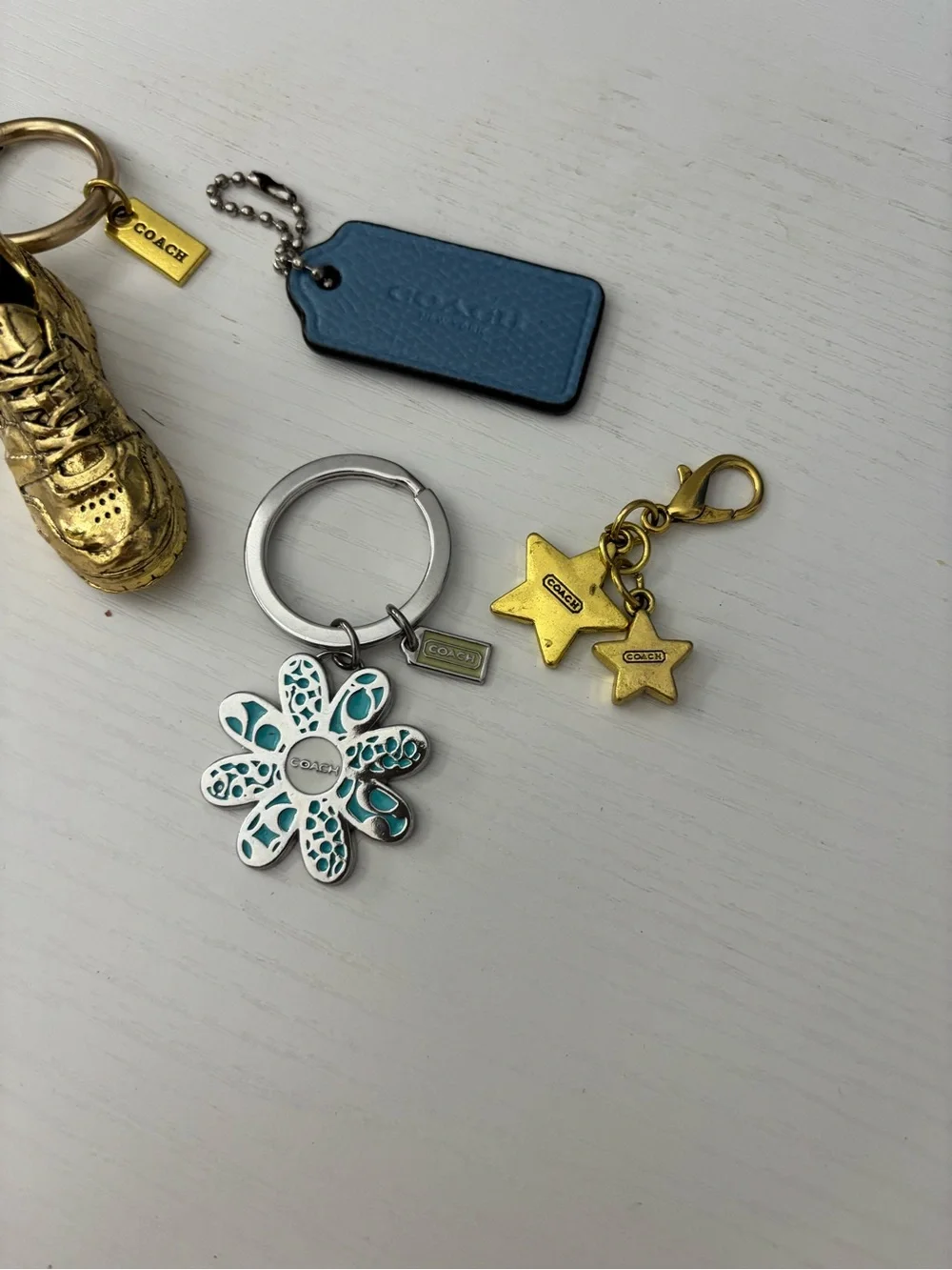 Lot of Authentic Repurposed Coach Charms and Keychains